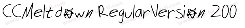 CCMeltdown RegularVersion 200 2015字体转换